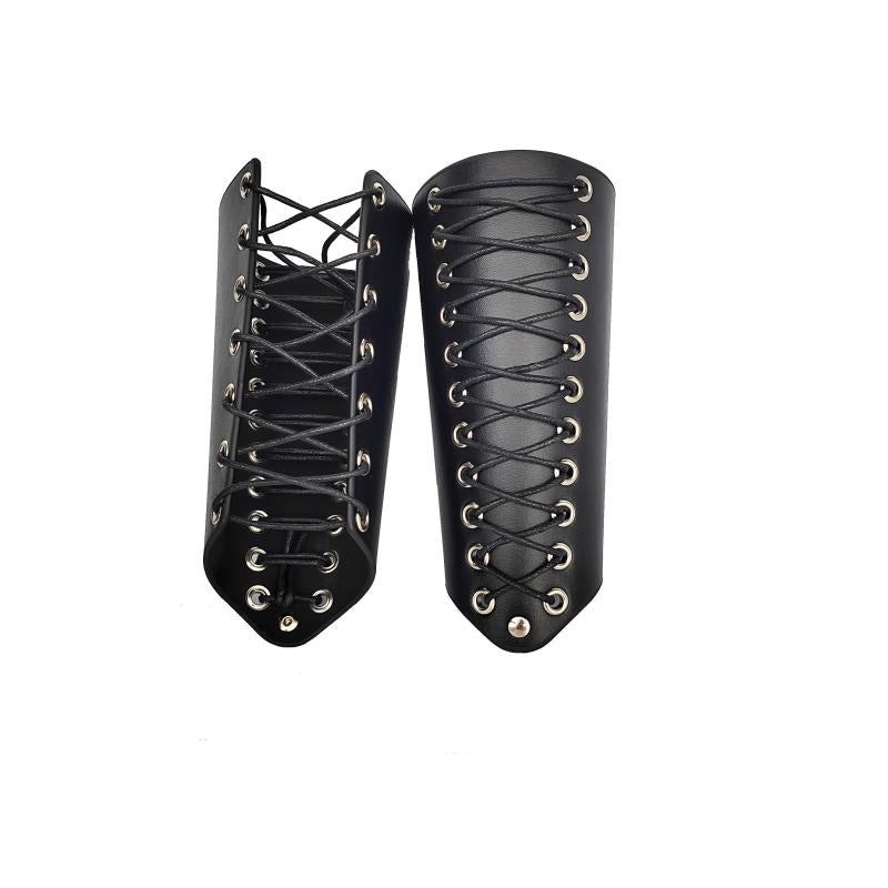 Punk Style PU Leather Wristbands Medieval Armbands Cuffs