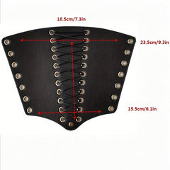 Punk Style PU Leather Wristbands Medieval Armbands Cuffs