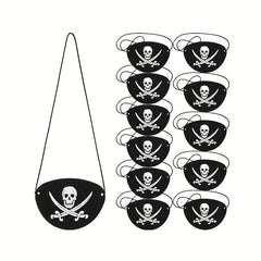 Pirate Eye Mask & Hat Set Skull Pattern Cosplay Props