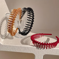 6pcs Flocked Head Hoops Hair Accessories for Women
