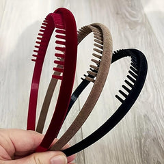 6pcs Flocked Head Hoops Hair Accessories for Women