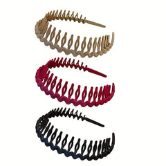 6pcs Flocked Head Hoops Hair Accessories for Women