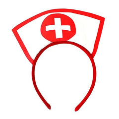 Nurse Hat Headband Red Cross Halloween Party Supplies