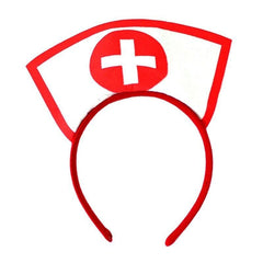 Nurse Hat Headband Red Cross Halloween Party Supplies