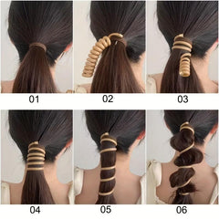 Girl's Spiral Hair Tie High Elastic Seamless Hair Accessories