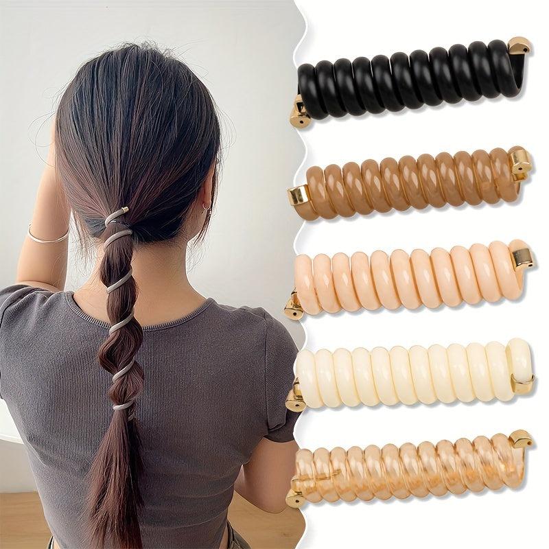 Girl's Spiral Hair Tie High Elastic Seamless Hair Accessories