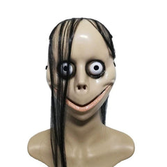 Men's Halloween Horror Full Face Mask Room Escape Haunted House Props