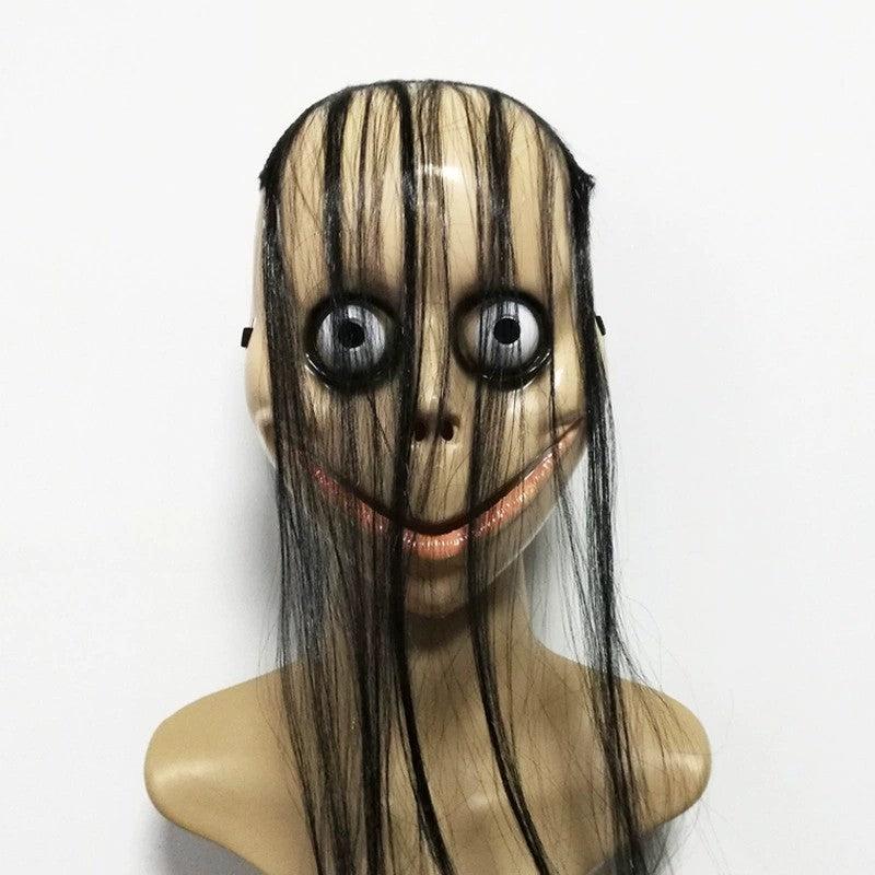 Men's Halloween Horror Full Face Mask Room Escape Haunted House Props