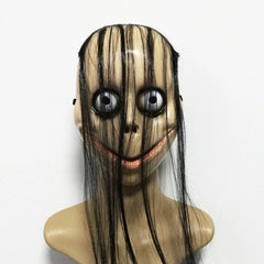 Men's Halloween Horror Full Face Mask Room Escape Haunted House Props