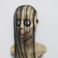 Men's Halloween Horror Full Face Mask Room Escape Haunted House Props
