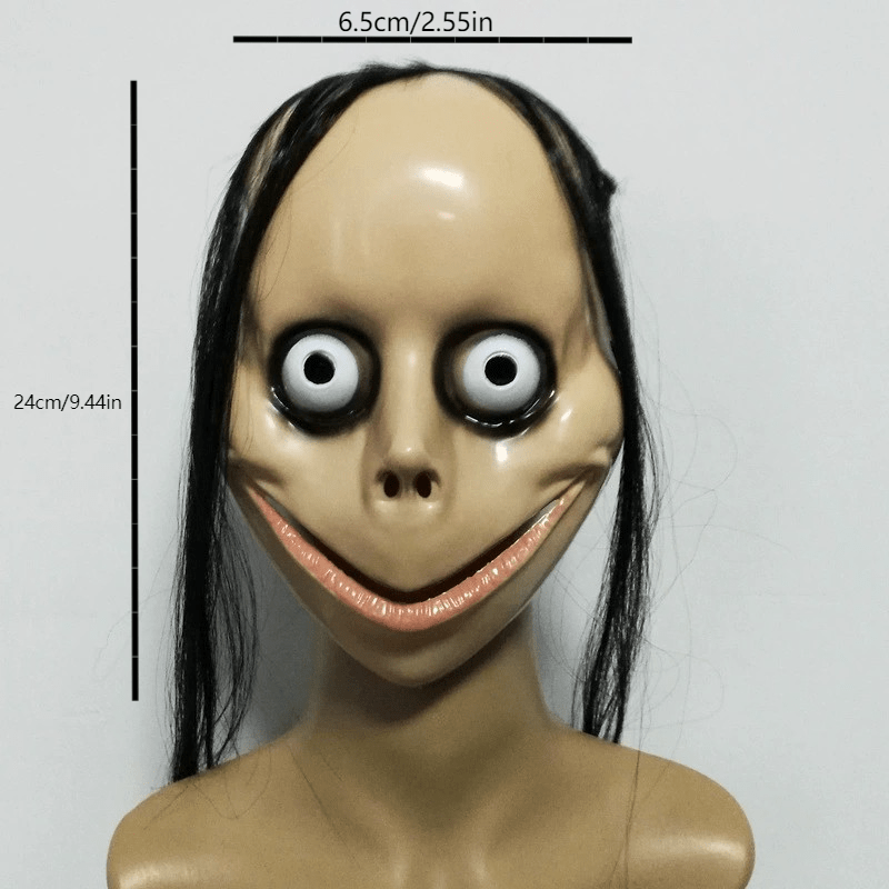 Men's Halloween Horror Full Face Mask Room Escape Haunted House Props