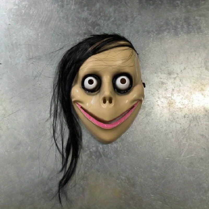 Men's Halloween Horror Full Face Mask Room Escape Haunted House Props