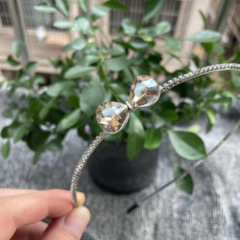 Rhinestone Bow Metal Headband Hair Accessory