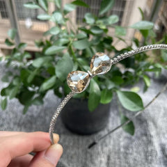 Rhinestone Bow Metal Headband Hair Accessory