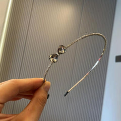 Rhinestone Bow Metal Headband Hair Accessory