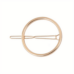 Round Hair Jewelry Metal Circle Hair Clips Wedding Party