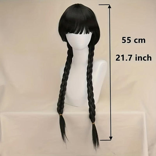 Neat Bangs Double Braid Twists Braid Halloween Cos Wig