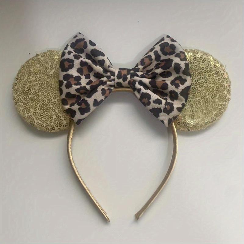 Leopard Print Butterfly Hair Band Sweet Headwear Hair Accessories