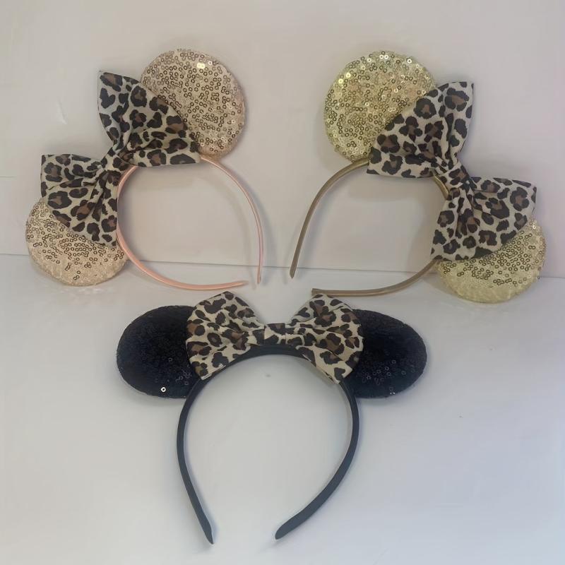 Leopard Print Butterfly Hair Band Sweet Headwear Hair Accessories