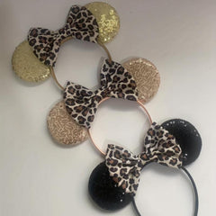 Leopard Print Butterfly Hair Band Sweet Headwear Hair Accessories