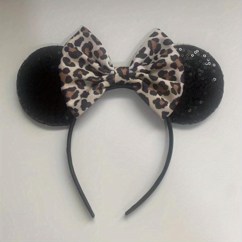Leopard Print Butterfly Hair Band Sweet Headwear Hair Accessories