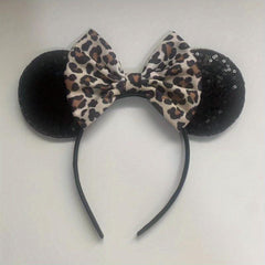 Leopard Print Butterfly Hair Band Sweet Headwear Hair Accessories