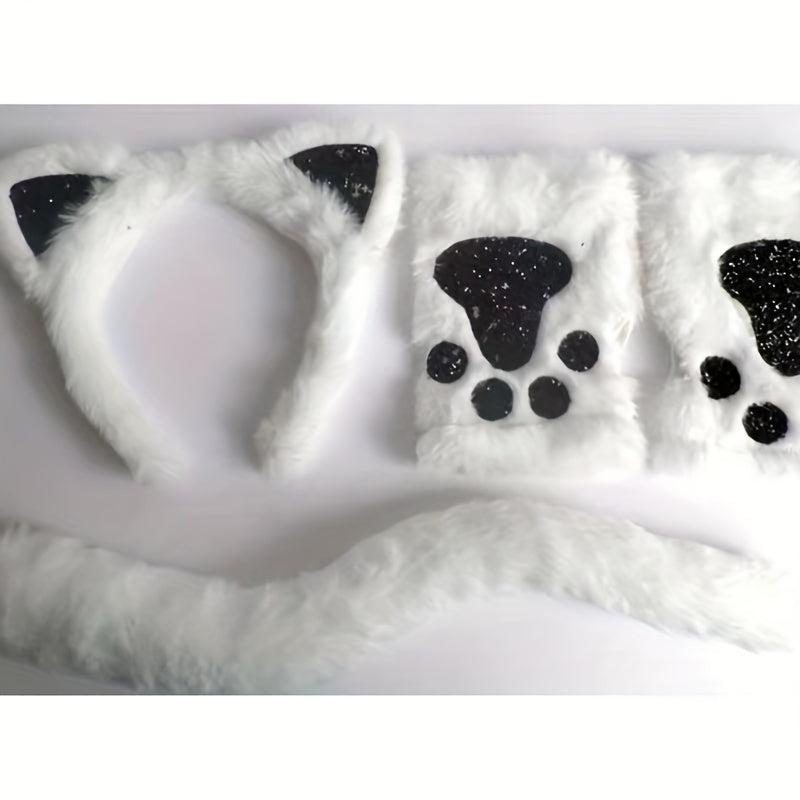 3pcs Cat Ear Headband Halloween Easter Party Decoration