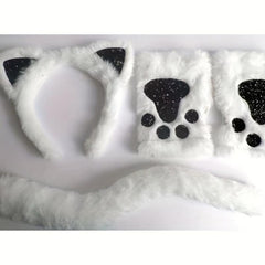 3pcs Cat Ear Headband Halloween Easter Party Decoration