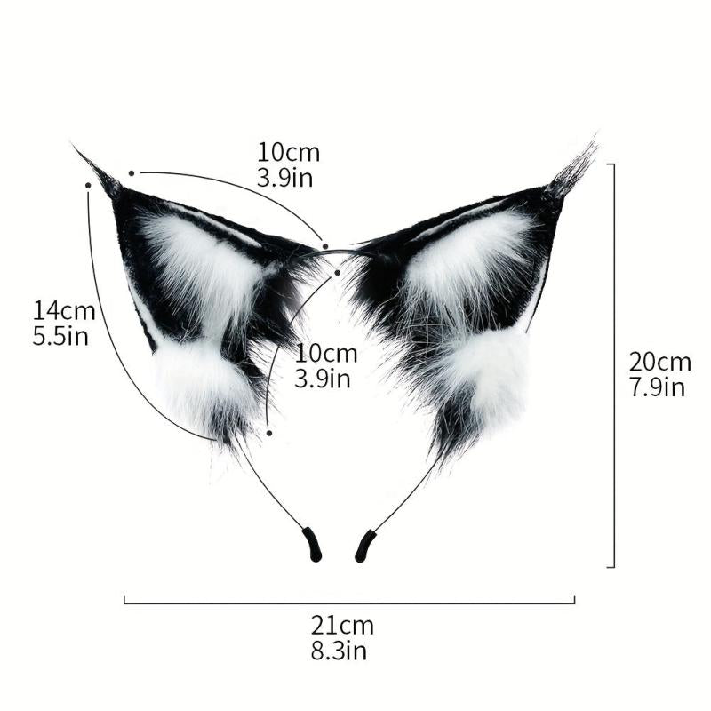 Wolf Ear Hair Hoop for Cosplay, Halloween Party Dress Up Props