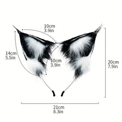 Wolf Ear Hair Hoop for Cosplay, Halloween Party Dress Up Props