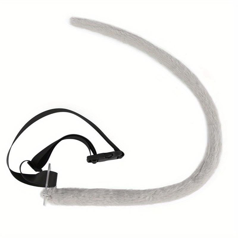 Grey Mouse Ears Hair Hoops Hamster Tail Set Cosplay Accessories