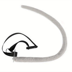 Grey Mouse Ears Hair Hoops Hamster Tail Set Cosplay Accessories