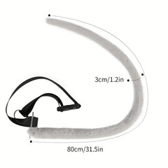 Grey Mouse Ears Hair Hoops Hamster Tail Set Cosplay Accessories