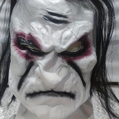 Men's Horror Devil Mask Long Hair Scary Costume Halloween Cosplay Prop