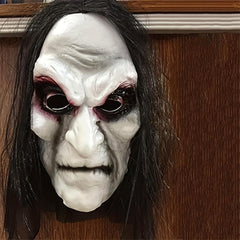 Men's Horror Devil Mask Long Hair Scary Costume Halloween Cosplay Prop