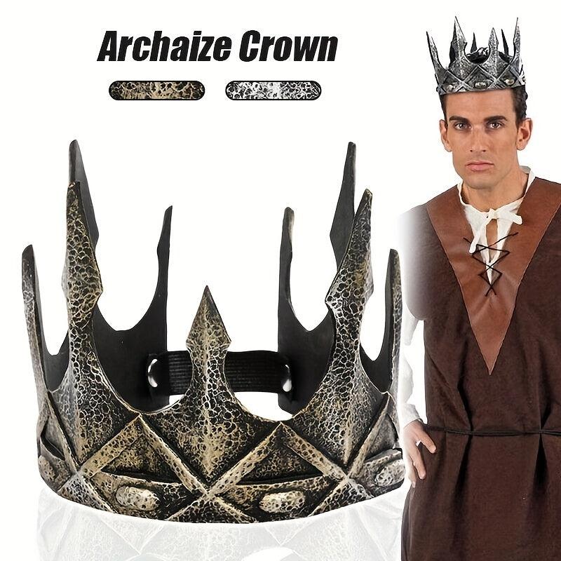 Medieval Knight Prince Crown Halloween Stage Dress Up Props