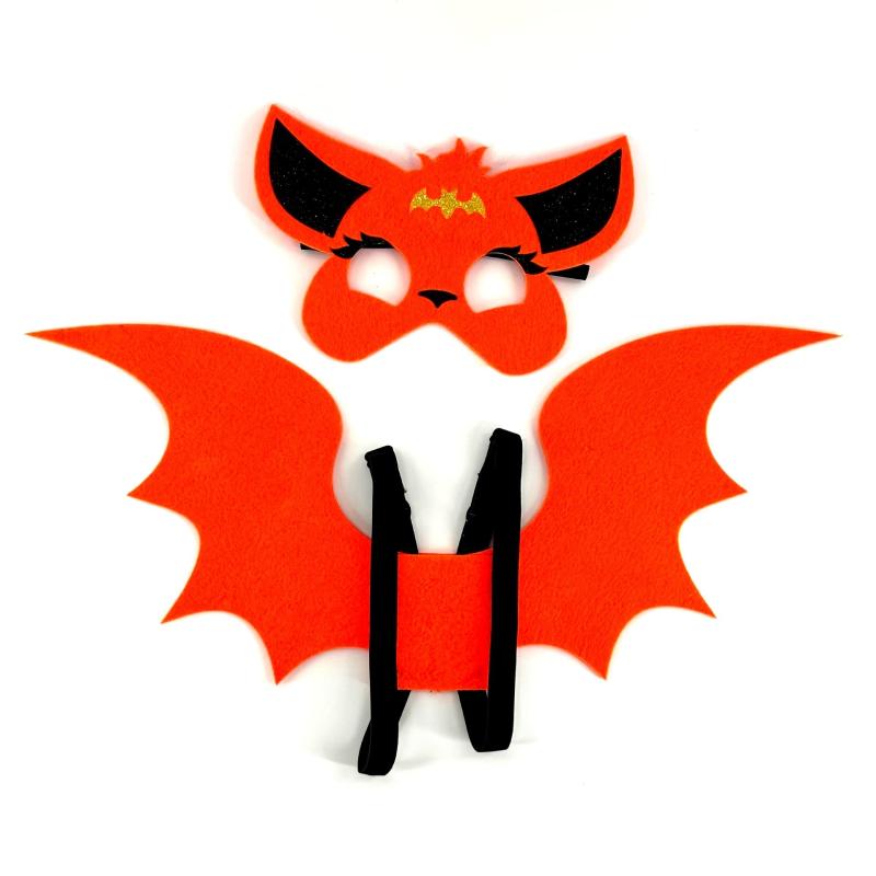 Halloween Bat Wings & Mask Set Cosplay Costume Props Party Decors