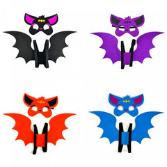 Halloween Bat Wings & Mask Set Cosplay Costume Props Party Decors