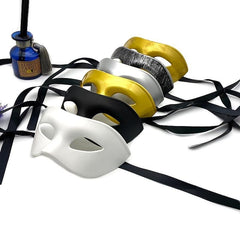 Adult Retro Christmas Knight Half Face Mask