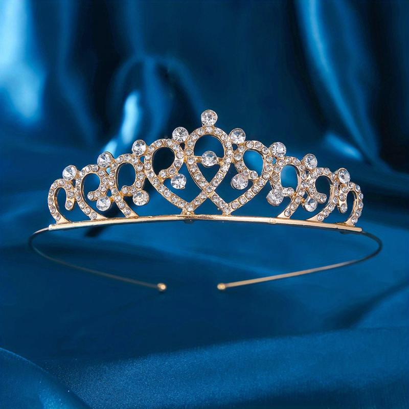 North American Rhinestone Crown Princess Crystal Headband
