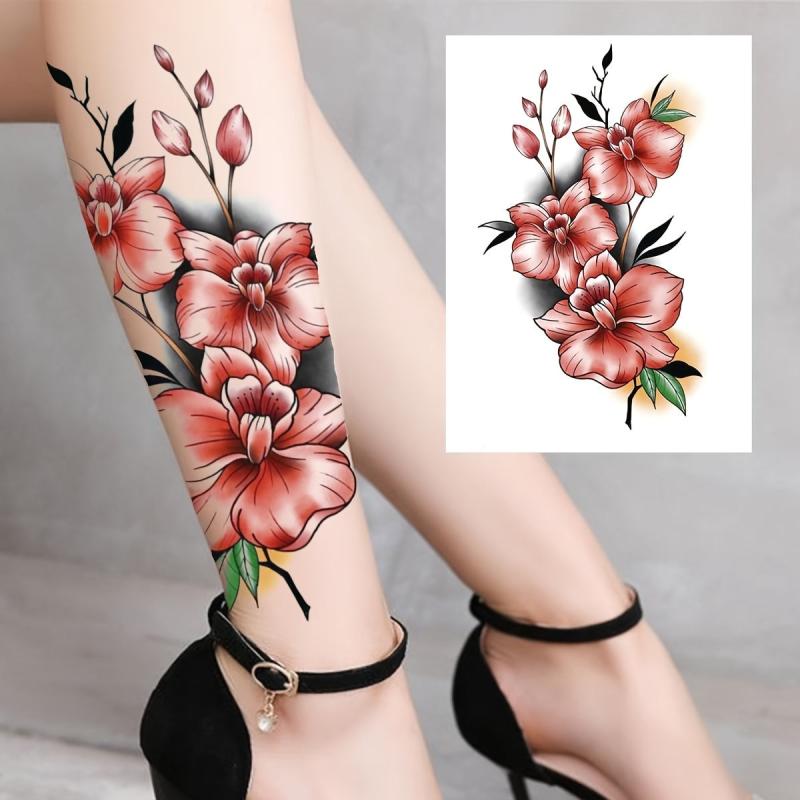 Flower Pattern Waterproof Temporary Tattoo Sticker For Men Women