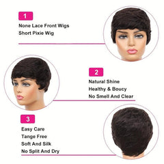 Layered Short Curly Wig 2 Colors for Party Halloween Role Playing Costume