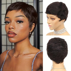 Layered Short Curly Wig 2 Colors for Party Halloween Role Playing Costume