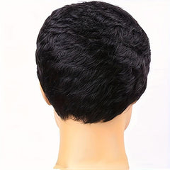 Layered Short Curly Wig 2 Colors for Party Halloween Role Playing Costume