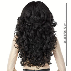Long Curly Wig Synthetic Funky Wig for Women Party Daily Use