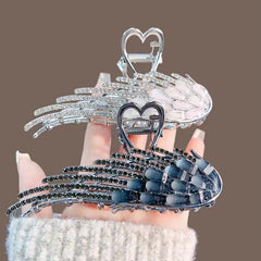 Vintage Rhinestone Wings Hair Clip