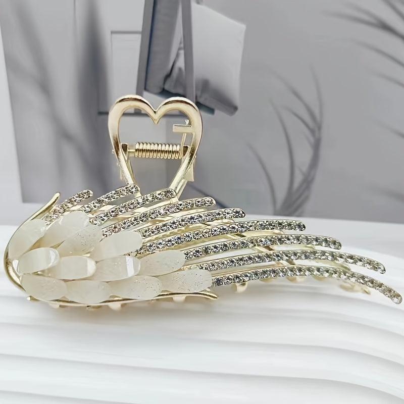Vintage Rhinestone Wings Hair Clip