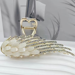 Vintage Rhinestone Wings Hair Clip