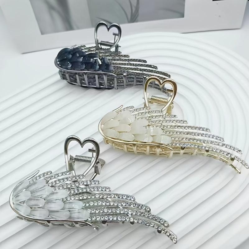 Vintage Rhinestone Wings Hair Clip