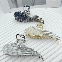 Vintage Rhinestone Wings Hair Clip